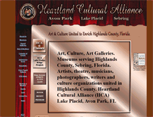 Tablet Screenshot of heartlandculturalalliance.org